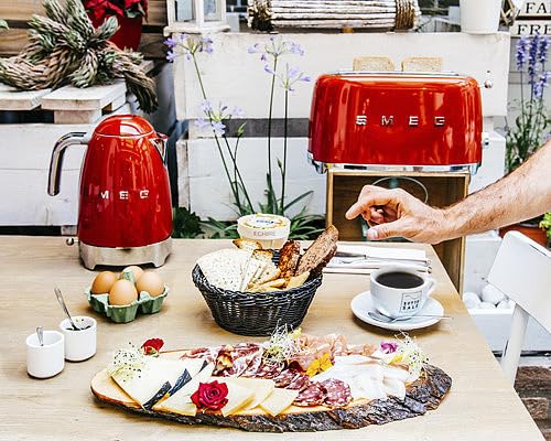 SMEG 50's Retro 4-Slice Toaster in Red