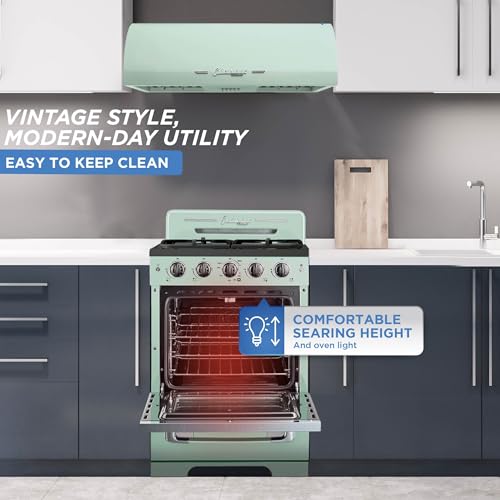 Retro 24" Gas Convection Oven with 4 Burners