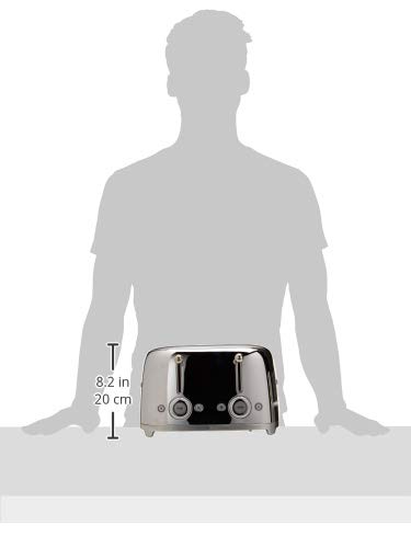 Smeg 50s Retro 4-Slice Stainless Steel Toaster