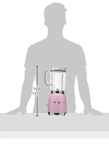Smeg 50s Style Pastel Pink Blender, 48 Ounce