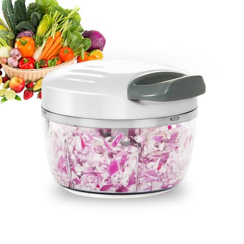 Mini Manual Food Processor for Vegetables and Garlic