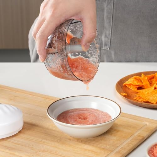 Mini Manual Food Processor for Vegetables and Garlic