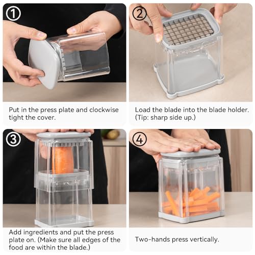 Badelite 3-in-1 French Fry and Vegetable Cutter