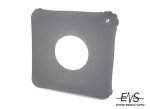Inflatable Gray Square Donut Cushion, 18-Inch Expandable