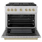 ZLINE 36" 5.2 cu. ft. 6 Burner Gas Range