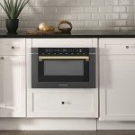 ZLINE 24" Built-in Microwave Drawer in Black Steel