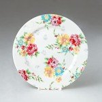 Shabby Rose Chintz Dessert Plates Set of 6