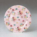Shabby Rose Chintz Dessert Plates Set of 6