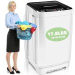 Compact Portable Washing Machine with Drain Pump