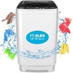 Compact 17.8L Portable Washing Machine with Pump