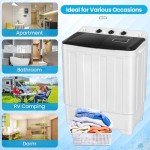 Compact 2-in-1 Portable Washer and Dryer Combo