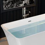 Empava 59" Modern Freestanding Soaking Bathtub