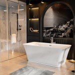 Empava 59" Modern Freestanding Soaking Bathtub
