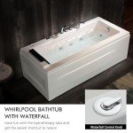 Empava 67" Jetted Spa Bathtub with Heater