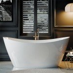 Empava 67" Modern Acrylic Freestanding Spa Bathtub