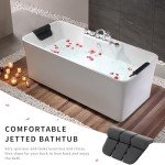 Luxury 170cm Rectangular Freestanding Spa Bathtub