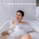 Luxury 170cm Rectangular Freestanding Spa Bathtub