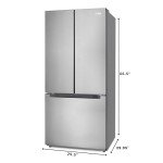 KoolMore 30-Inch 18.5 cu. ft. French Refrigerator