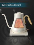 Electric Gooseneck Kettle for Coffee and Tea Brewing