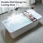 Empava 67" Luxury Acrylic Soaking Spa Tub
