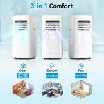 Feelfunn 8000 BTU Portable Air Conditioner - 3-in-1 Unit
