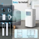 Feelfunn 8000 BTU Portable Air Conditioner - 3-in-1 Unit
