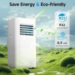 Feelfunn 8000 BTU Portable Air Conditioner - 3-in-1 Unit