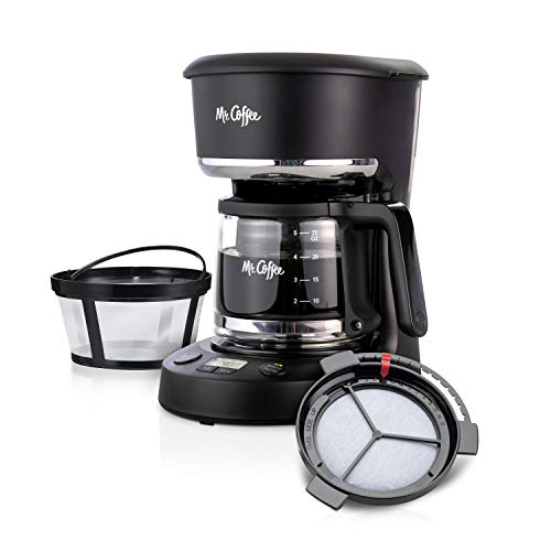 Compact Mr. Coffee Programmable 5-Cup Coffee Maker, Black