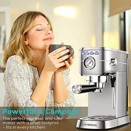 CASABREWS 20 Bar Espresso Machine with Milk Frother