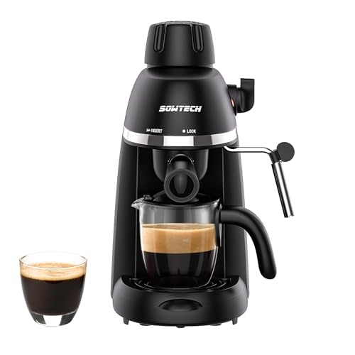 SOWTECH Espresso Machine Cappuccino Latte Maker with Steam Frother