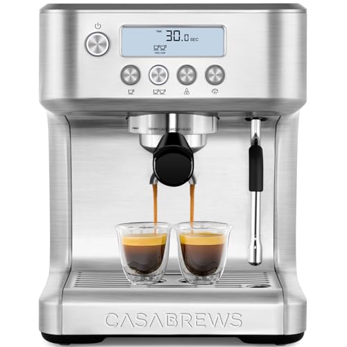 CASABREWS Espresso Machine with LCD Display and Barista