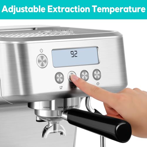 CASABREWS Espresso Machine with LCD Display and Barista