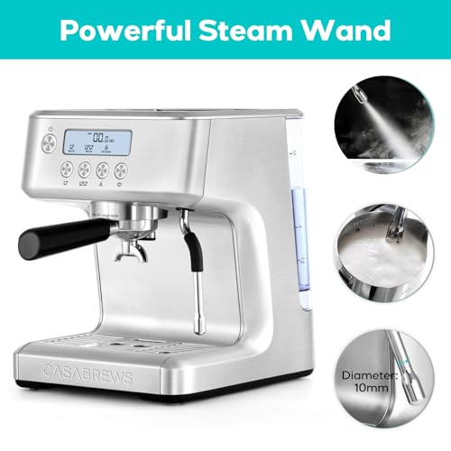 CASABREWS Espresso Machine with LCD Display and Barista