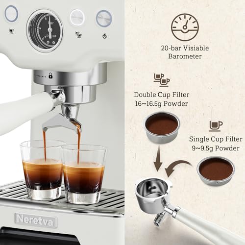 Neretva 15 Bar Espresso Machine with Milk Frother