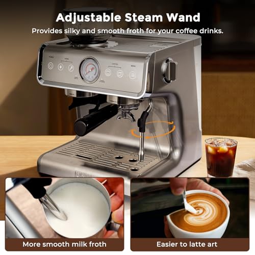 Ultima Cosa Espresso Machine with Milk Frother & Grinder
