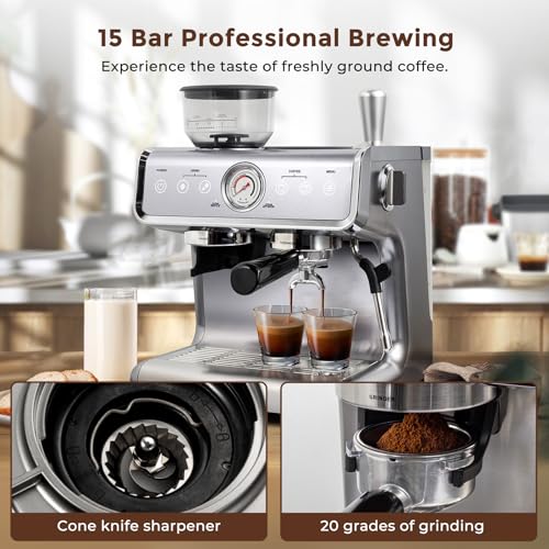 Ultima Cosa Espresso Machine with Milk Frother & Grinder