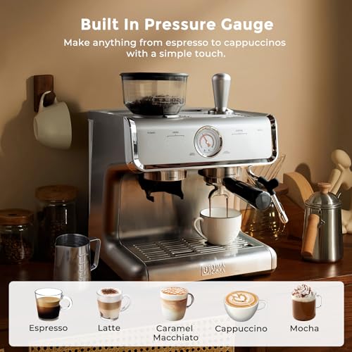 Ultima Cosa Espresso Machine with Milk Frother & Grinder