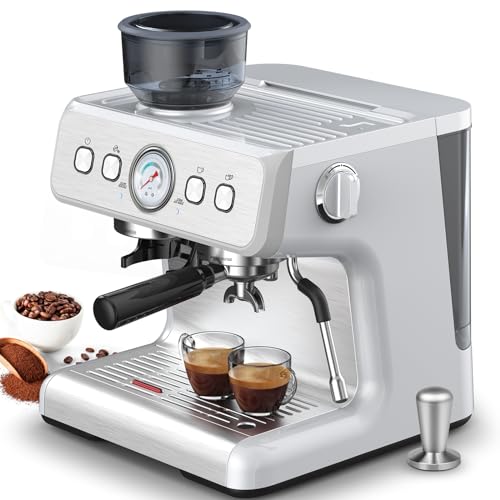 Joy Pebble Espresso Machine with Grinder and Frother