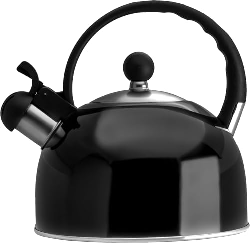 Venoly Stainless Steel Whistling Tea Kettle with Cool Grip