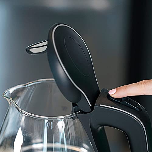 OVENTE Glass Electric Kettle 1.5L Fast Boiling Black