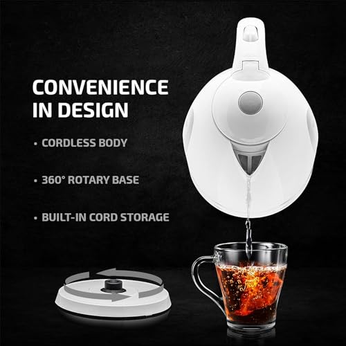 OVENTE Electric Kettle 1.7L - BPA-Free Fast Boiling