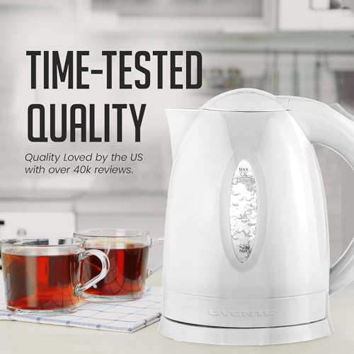 OVENTE Electric Kettle 1.7L - BPA-Free Fast Boiling