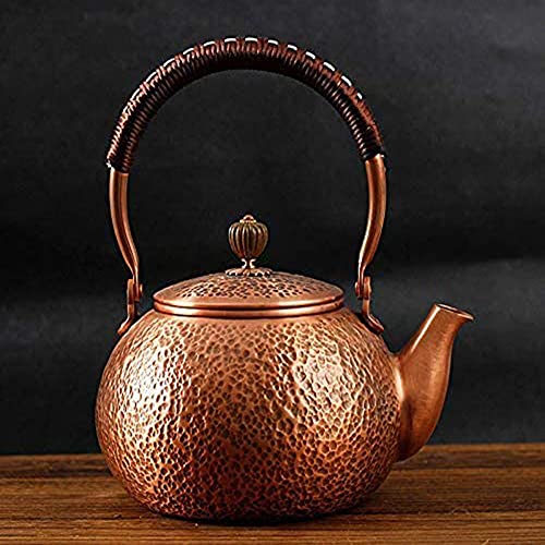 Handmade Solid Copper Tea Pot Kettle Stovetop Teapot
