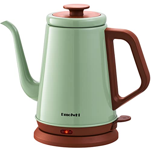 Green Stainless Steel Electric Gooseneck Kettle for Coffee & Tea