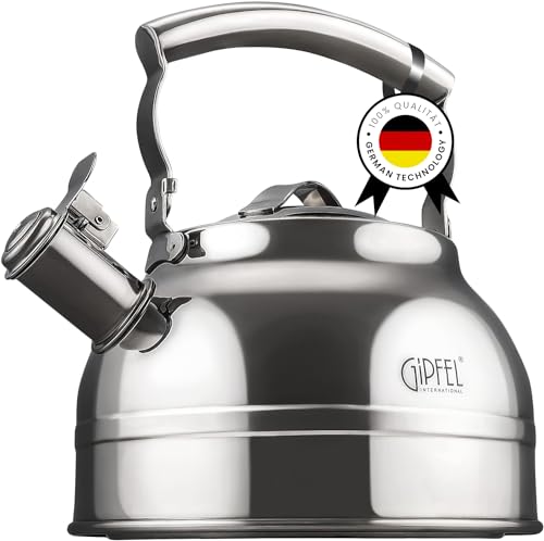 GIPFEL INTERNATIONAL Stainless Steel Whistling Tea Kettle 2.3 Quart