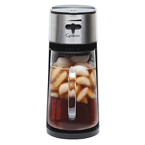 Capresso Stainless Steel Iced Tea Maker with Glass Pitcher