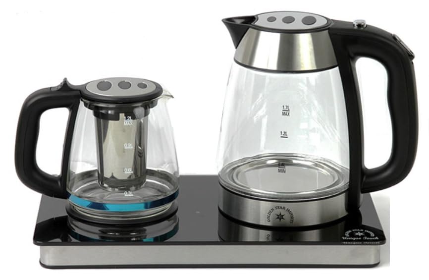 Electric Cordless Tea Maker Samovar with Smart Keep-Warm Tray