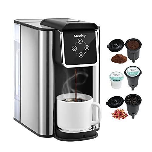 Mecity 3-in-1 Single Serve Coffee Maker with K-cup