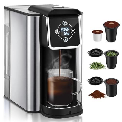 SIFENE 3-in-1 Coffee Maker: K-pods, Ground Coffee, Tea