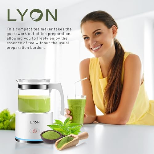 Lyon Electric Kettle with Tea Infuser & Foam Maker